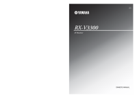 Yamaha RXV-3300 - Owners Manual 